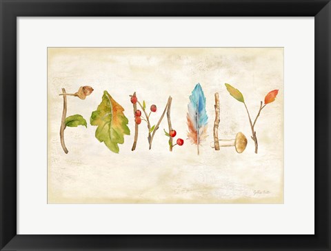 Framed Nature Walk Family Sign Print