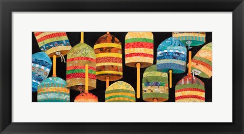 Framed Buoy Collage Panel Print