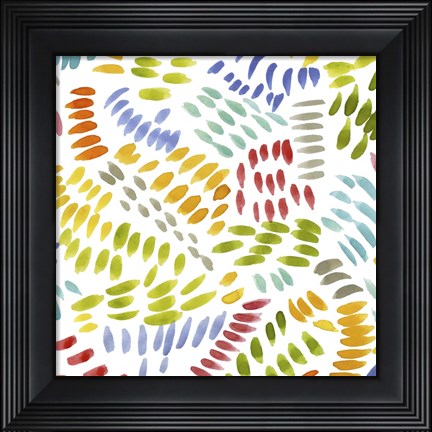 Framed Painters Palette Multi III Print