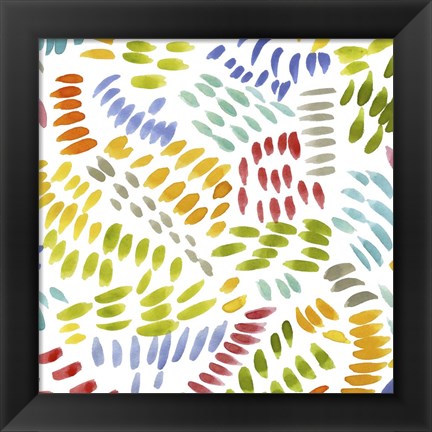 Framed Painters Palette Multi III Print