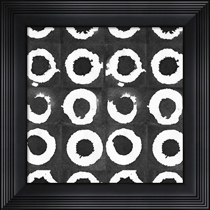 Framed Watermark Black and White I Print