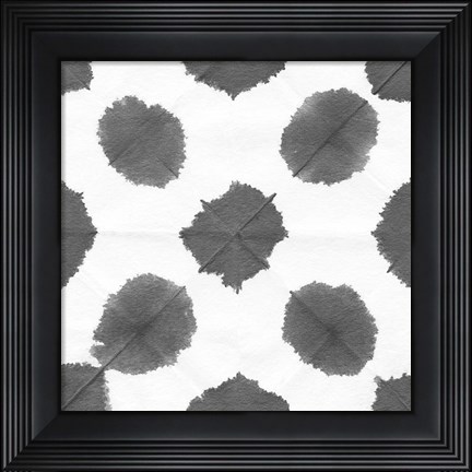 Framed Watermark Black and White II Print