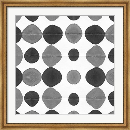 Framed Watermark Black and White III Print