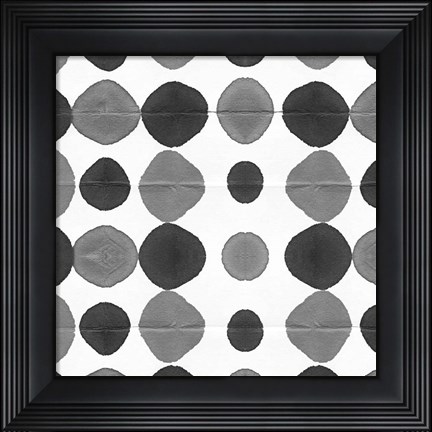Framed Watermark Black and White III Print