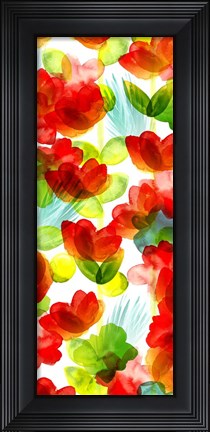 Framed Tropical Floral Panel II Print
