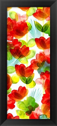 Framed Tropical Floral Panel II Print