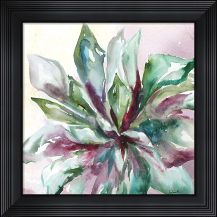 Framed Succulent Watercolor II Print