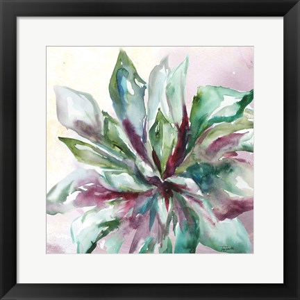 Framed Succulent Watercolor II Print