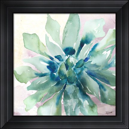 Framed Succulent Watercolor III Print