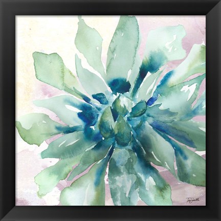 Framed Succulent Watercolor III Print