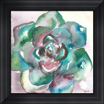 Framed Succulent Watercolor IV Print