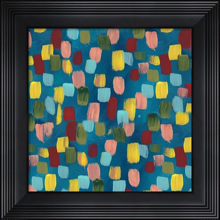 Framed Rainbow Garden Abstract Print