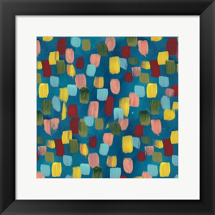 Framed Rainbow Garden Abstract Print