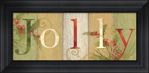 Framed Jolly Rustic Sign III Print