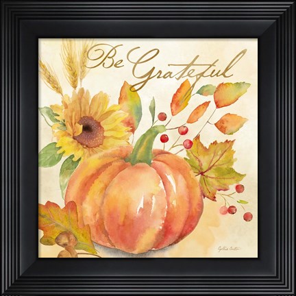 Framed Welcome Fall - Be Grateful Print