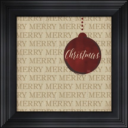 Framed Christmas Ornaments I Print