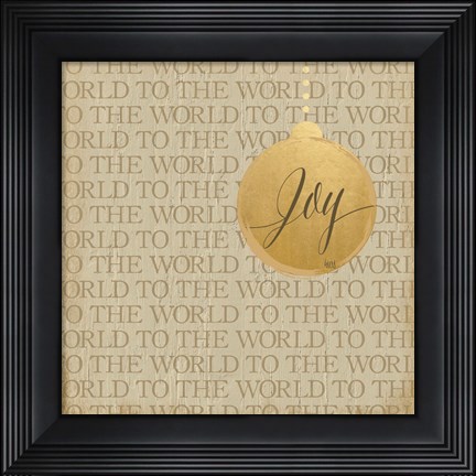 Framed Christmas Ornaments II Print