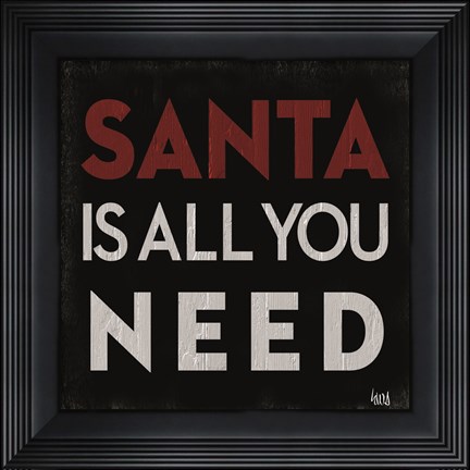 Framed Santa Cheer I Print