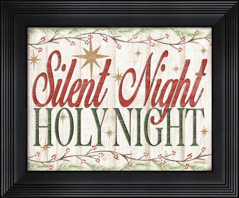 Framed Adore Him Holy Night II Print
