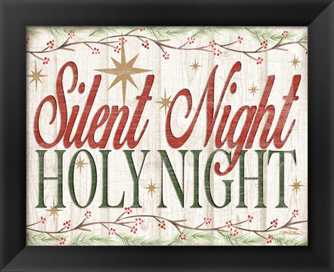 Framed Adore Him Holy Night II Print