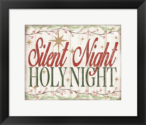 Framed Adore Him Holy Night II Print