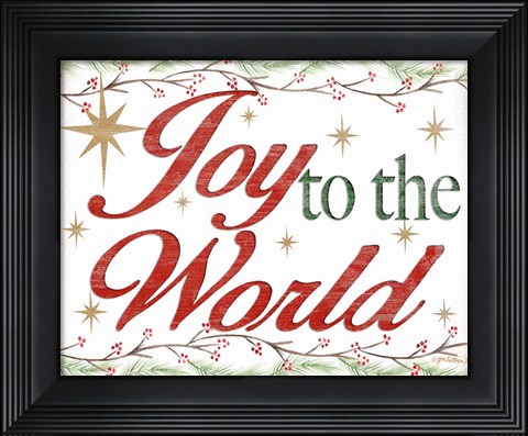 Framed Joy to the World Print
