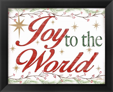 Framed Joy to the World Print