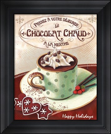 Framed Hot Cocoa Mint Print