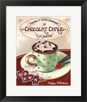 Framed Hot Cocoa Mint Print