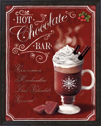 Framed Hot Cocoa Hot Chocolate Print