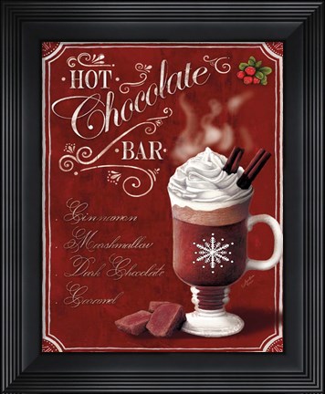 Framed Hot Cocoa Hot Chocolate Print