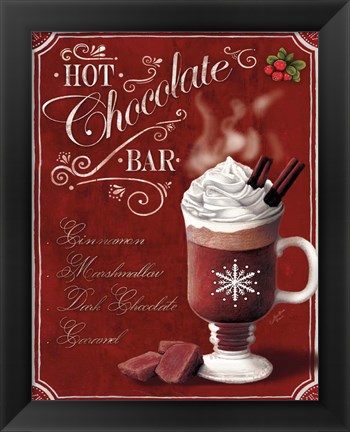 Framed Hot Cocoa Hot Chocolate Print