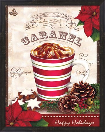 Framed Hot Cocoa Caramel Print