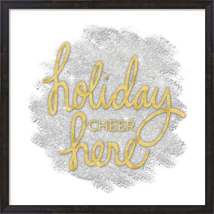 Framed Holiday Cheer III Print