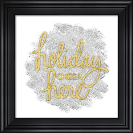 Framed Holiday Cheer III Print
