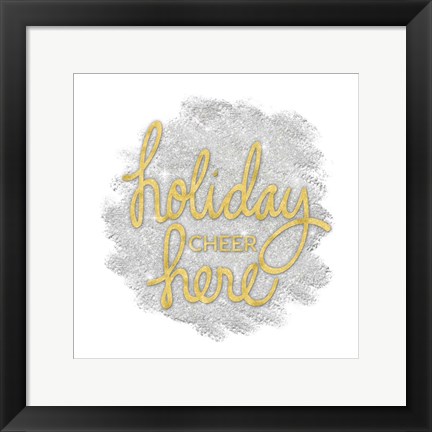 Framed Holiday Cheer III Print