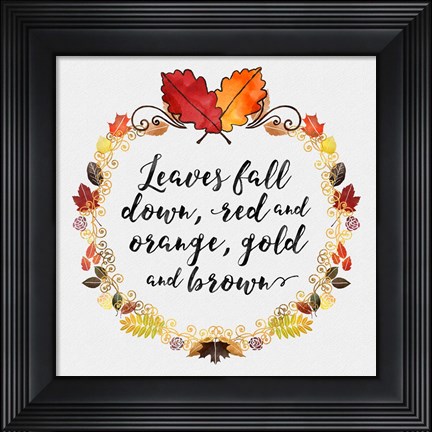 Framed Pumpkin Spice Sentiment I Print