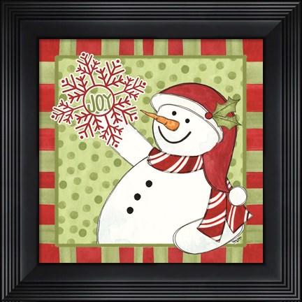 Framed Sentimental Snowmen II Print