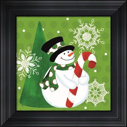 Framed White Christmas Wishes I Print