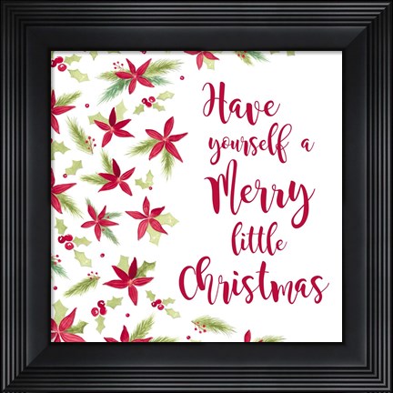 Framed Be Joyful Merry Little Christmas Print
