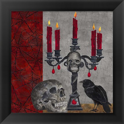 Framed Something Wicked Candlelabra Print