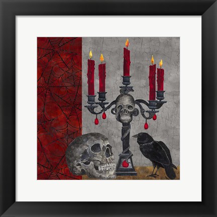 Framed Something Wicked Candlelabra Print