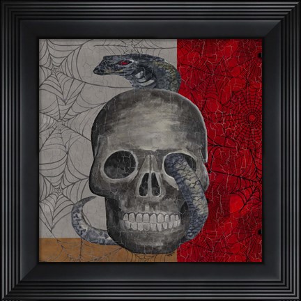 Framed Something Wicked Skull Print