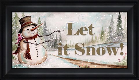 Framed Let it Snow Print