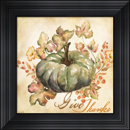 Framed Watercolor Harvest I Print