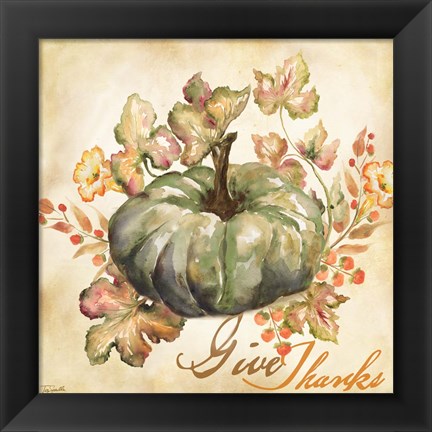 Framed Watercolor Harvest I Print