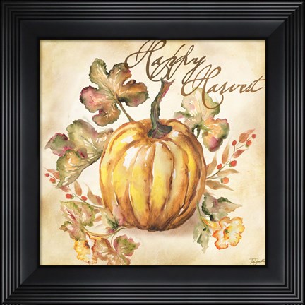 Framed Watercolor Harvest II Print
