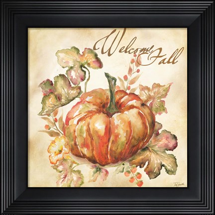 Framed Watercolor Harvest IV Print