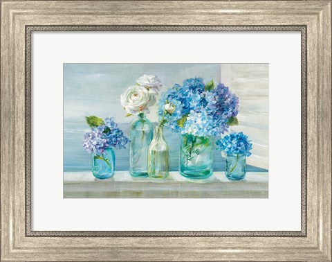 Framed Beautiful Day at the Beach Print