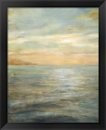 Framed Serene Sea II Print